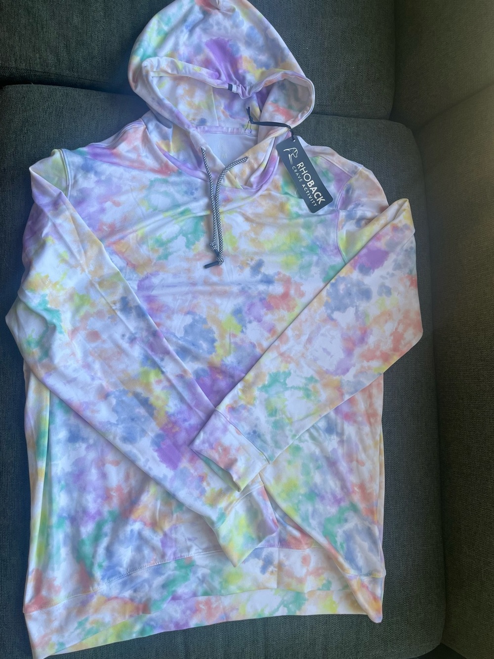 NWT Rhoback multicolor Hodie men's Size M - Picture 3 of 4